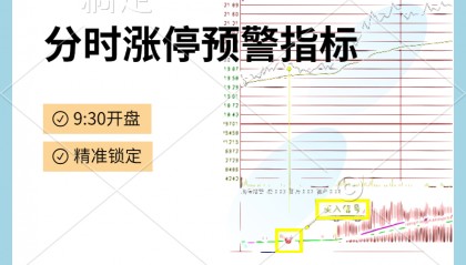分时涨停预警指标，从亏损到盈利的“金钥匙”！