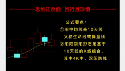 K016跨线阳阳阴阳战法：如何才能在股票的风险收益和成本安全上兼顾,跨线阳阳阴阳形态是个不错的选择　……附选股公式