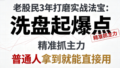  老股民初调的实战「缩量筑底突破」逻辑 掏心窝分享