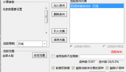 短线【阳线突破启动信号】主图/副图/选股指标 买点成立后 若当日成交量放大 信号更可靠