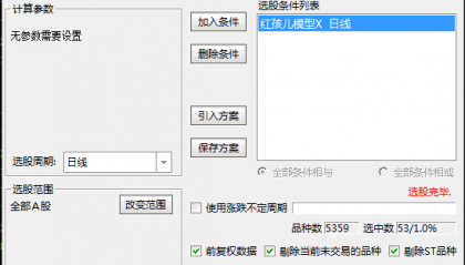 优品【红孩儿模型】主图+副图+选股指标，上涨-横盘-再上涨，突破横盘的高点！