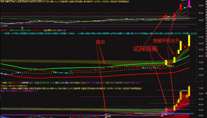 庄家有迹可循【妖股起飞】副图指标，研究均线成功率70%，幅图成功率30%！