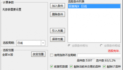 【回首掏】主图/副图/选股指标，突破平台横盘压力区，建议结合热点做进一步的删选，无未来！