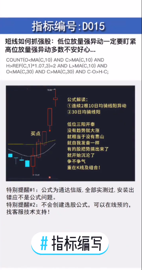 D015骑线阳异动战法 短线如何抓强股:低位放量强异动一定要盯紧高位放量强异动多数不安好心.…