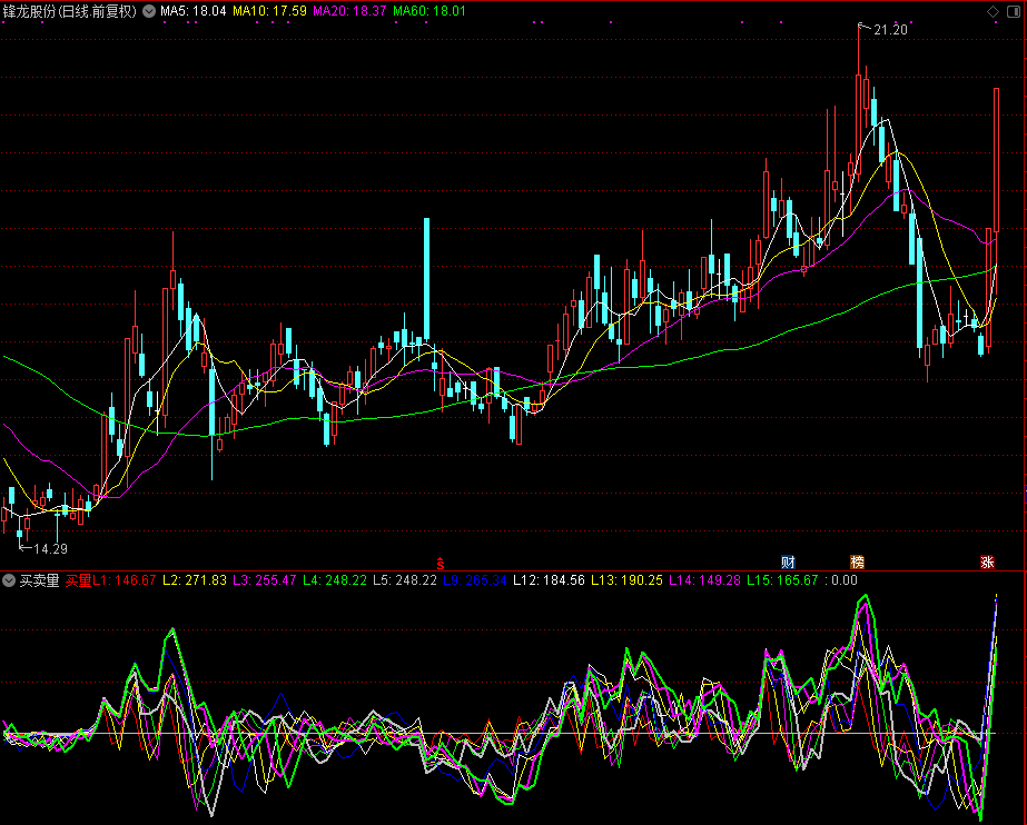 买卖量指标 （通达信副图，源码，贴图）很直观好用的
