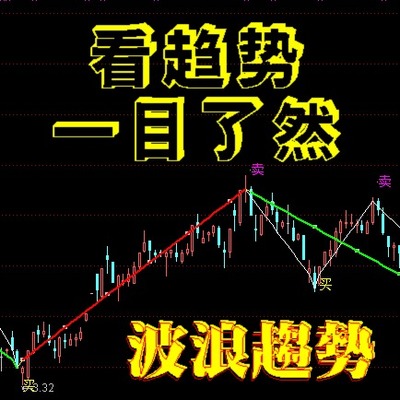 通达信股票软件指标公式－自动画波浪趋势/看趋势，一目了然！