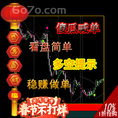 傻瓜喊单 外汇黄金白银软件MT4指标模板 简单直观准确率 高稳赚