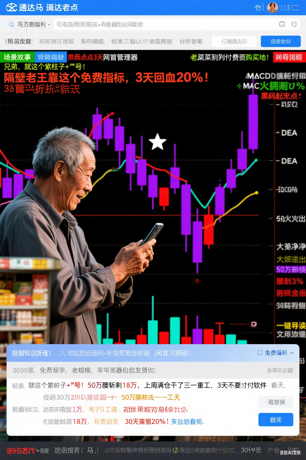⚡“隔壁老王靠这个免费指标，3天回血20%！”——通达信黑马起涨点公式全网首曝，老韭菜别再付费买坑！⚡