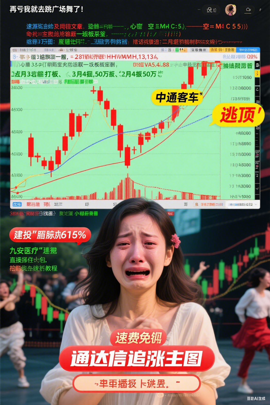 【速领】她靠这套免费源码，三月回血50万！追涨买入主图竟藏一字板密码，亏钱散户必看！