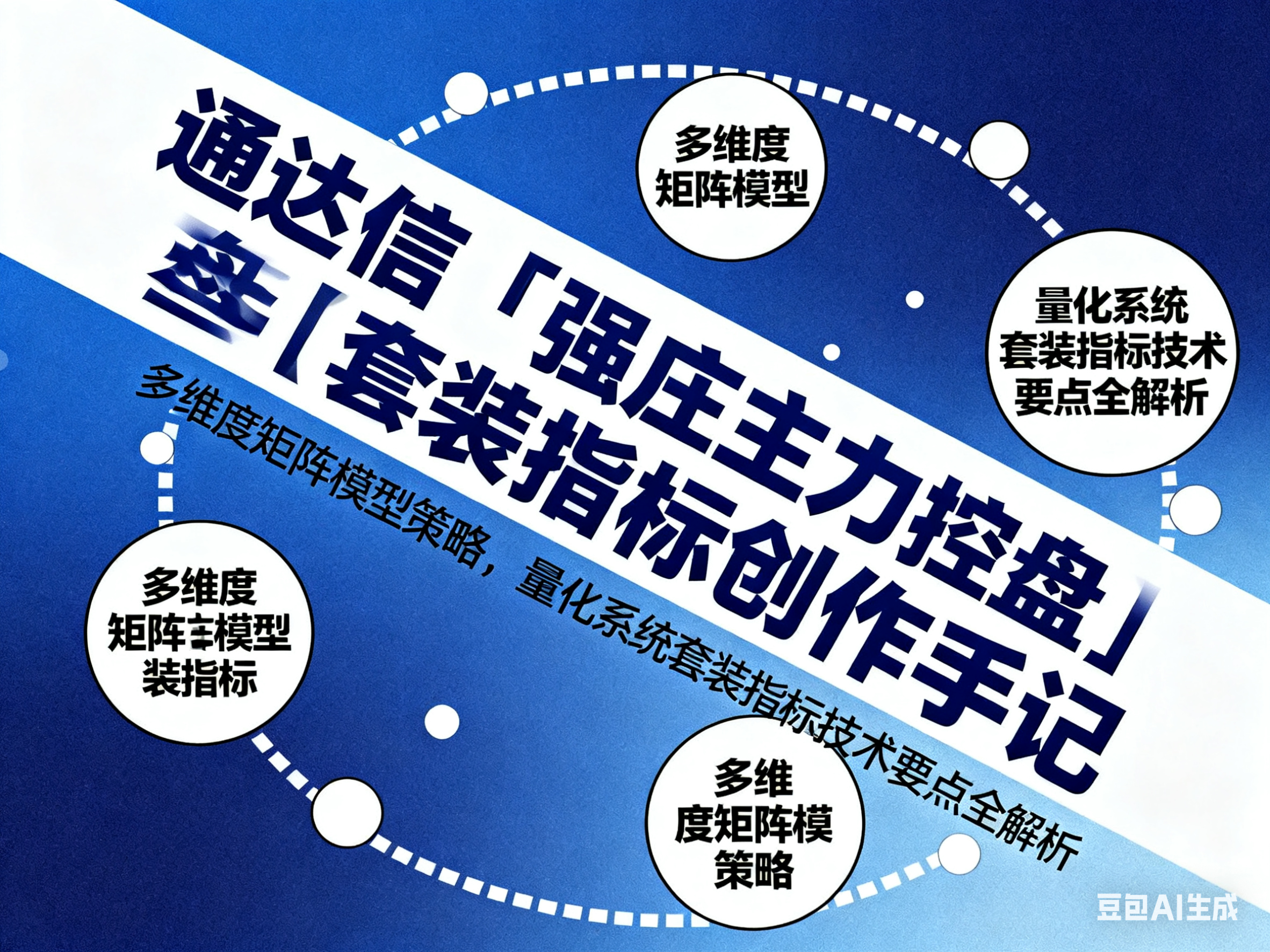 通达信『强庄主力控盘』套装指标创作手记：多维度矩阵模型策略，量化系统套装指标技术要点全解析