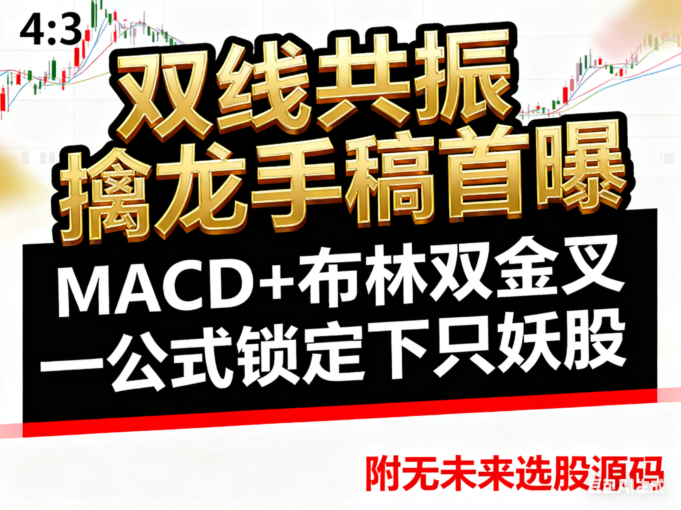 双线共振擒龙手稿首曝：MACD+布林双金叉一公式锁定下只妖股，附无未来选股源码