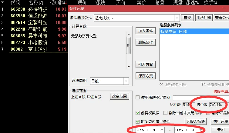 原创精品【超高成妖】主图/副图/选股指标，横有多长，竖有多高，大视距抓牛股大妖！