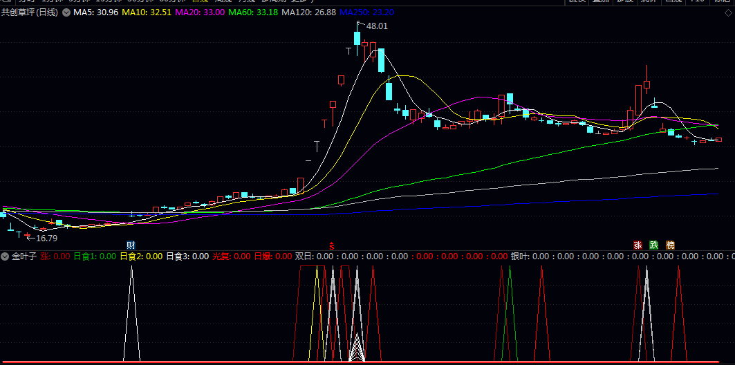 【金叶子】副图/选股指标 捕捉主升浪而做 含有涨停大阳线的某种形态就是牛股密码