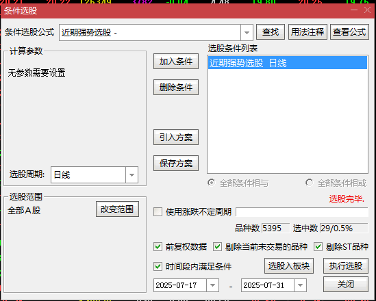 优品《近期强势》主图/副图/选股指标 趋势股突破后的加速阶段识别 超涨超跌的拐点判断