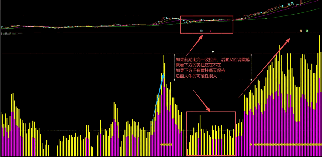 【大黄大紫】副图/选股指标，第一根紫黄柱出现即代表拉升在即，无未来函数！
