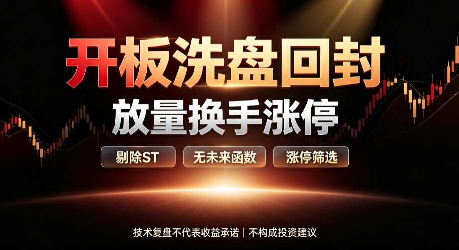 换手板里面有一种形态：盘中涨停炸开，经过博弈之后再度封死，也就是开板回封。