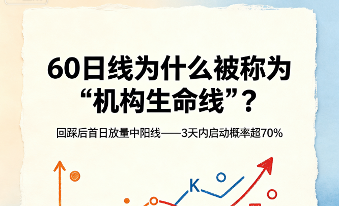 为什么机构从不追涨？因为他们都在等这个信号：回踩60日线后放量中阳