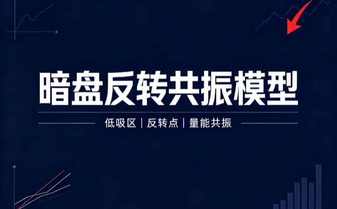 暗盘反转共振模型：主升浪启动线金叉，布林上轨顶破箱顶，两条腿都站起来才追