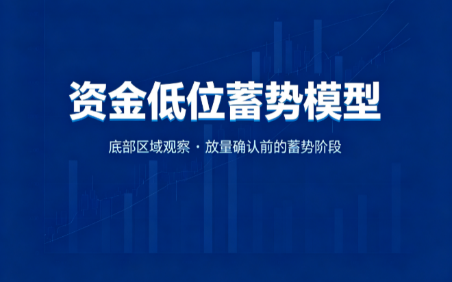 资金低位蓄势模型：低位量能观察手记