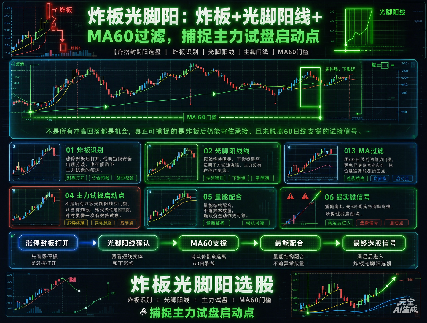 涨停之后缩量回调，主力在磨你耐心——「锦龙走妖」就是专门抓这种"缩量+低开+不破低"的妖股启动点