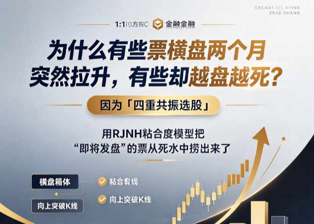 别人看均线多头就追，你看粘合度是否>95%。「四重共振选股」用DMA异同+四线收敛+短多+中升四把锁，把"真启动"和"假突破"一刀切开
