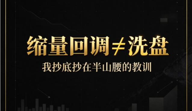 为什么缩量回调不一定是洗盘？这2种情况必跌